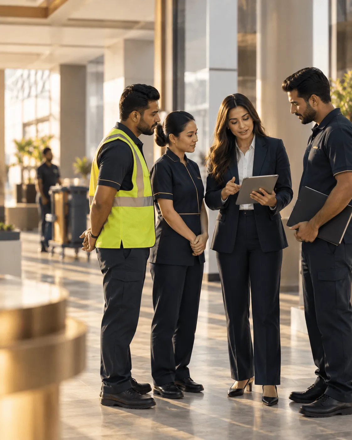 A managed operations team at work
